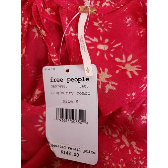 Free People Wall Flower Sheer Back Tie Midi Dress - Picture 6 of 7